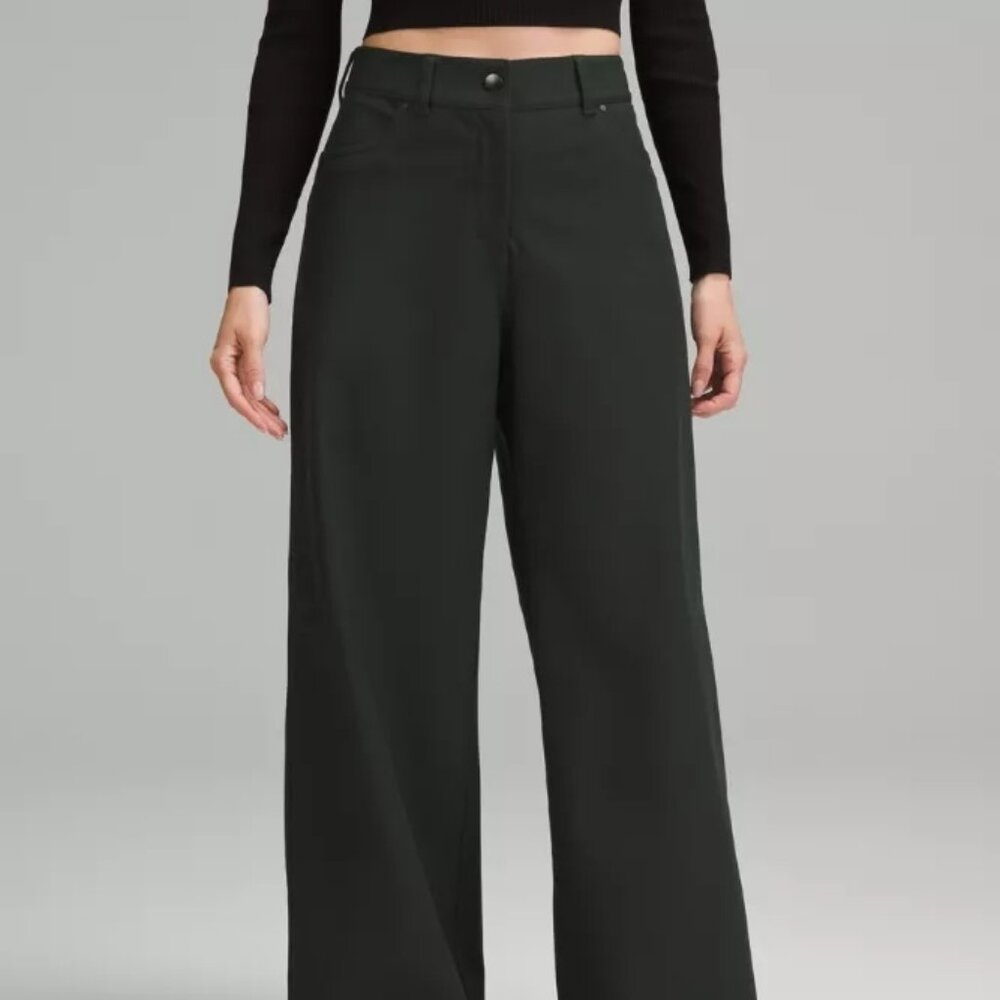 Lululemon City Sleek Utilitech X-Wide-Leg Pant Reg BLK 27